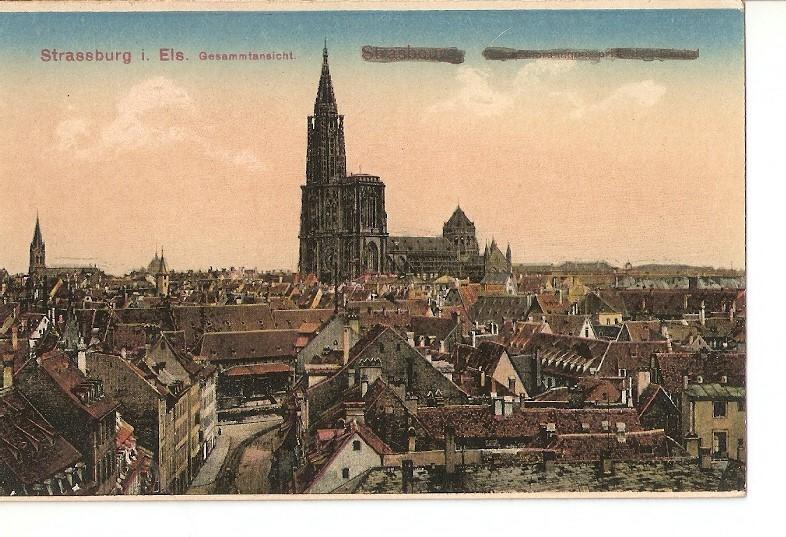 Postal 027334 : Strassburg, Gessammtansicht