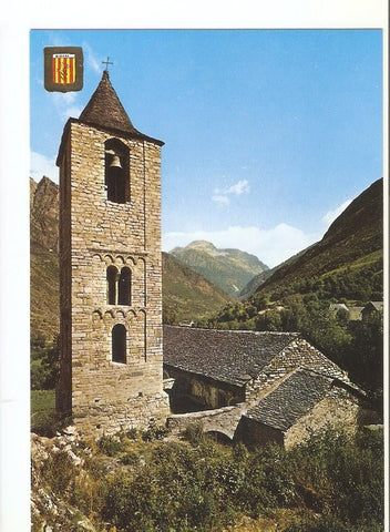 Postal 031112 : Pirineu Catala (Lleida). Vall de Bohi. Erill Lavall. Esglesia romanica de Sant Joan de Bohi