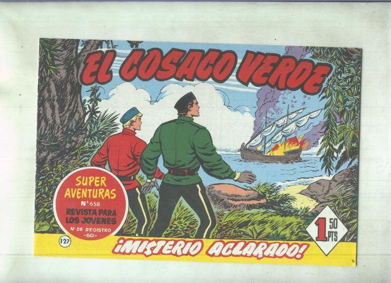 Facsimil de Ediciones B: El Cosaco Verde numero 127: Misterio aclarado