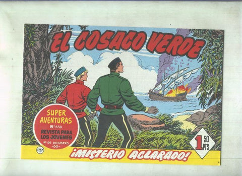 Facsimil de Ediciones B: El Cosaco Verde numero 127: Misterio aclarado