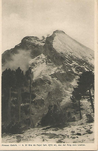 Postal 50844: PIRINEO CATALAN - El Gra de Fajol