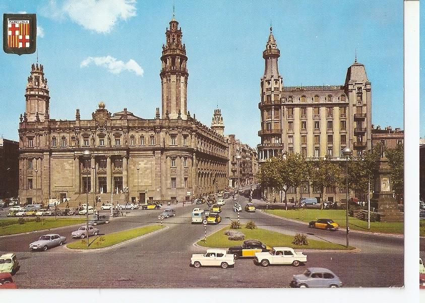 Postal 044536 : Barcelona. Plaza de Antonio Lopez. Correos y Telegrafos