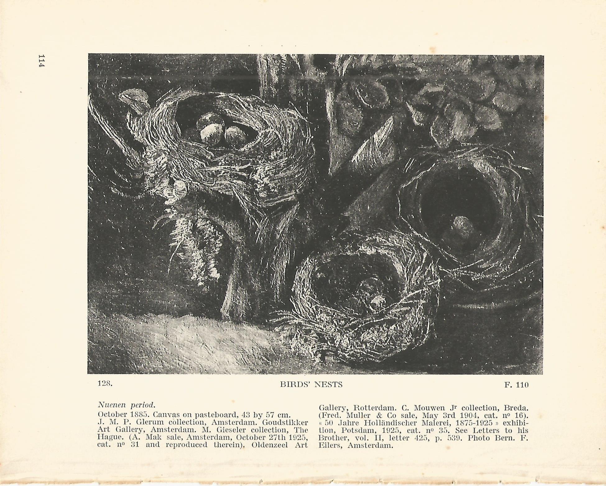 LAMINA 1243: VAN GOGH. Birds Nests