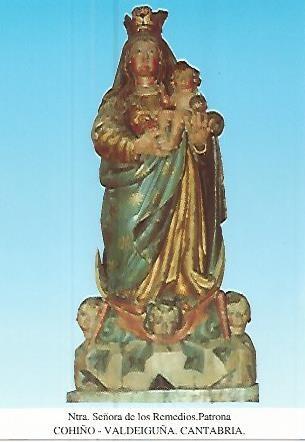 Postal 93725: NUESTRA SEÑORA DE LOS REMEDIOS. Cohiño-Valdeiguña Cantabria