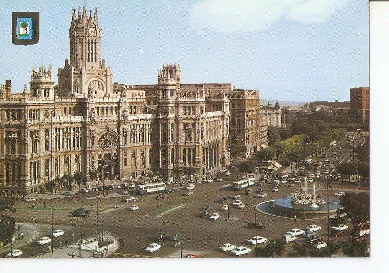 Postal 048848 : Madrid. La Cibeles Palacio de Comunicaciones y Paseo del Prado