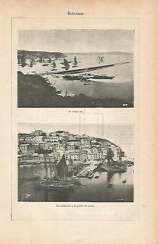 LAMINA ESPASA 11627: Vistas de Brixham