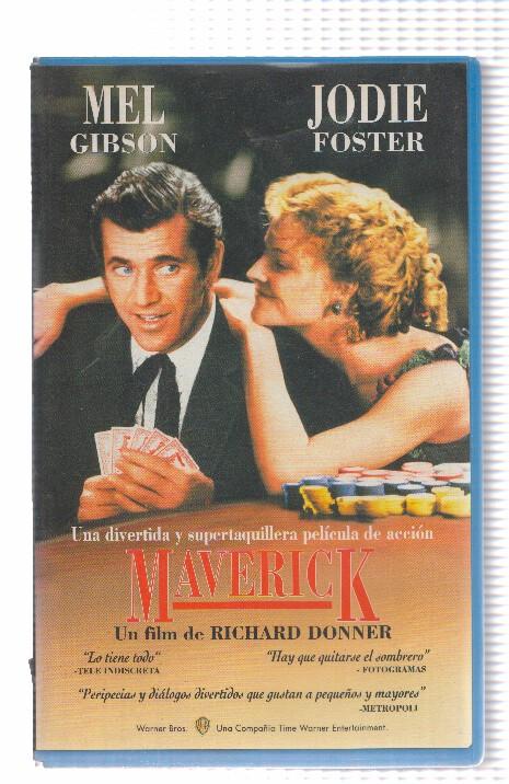 Cine VHS: MAVERICK - Mel Gibson, Jodie Foster