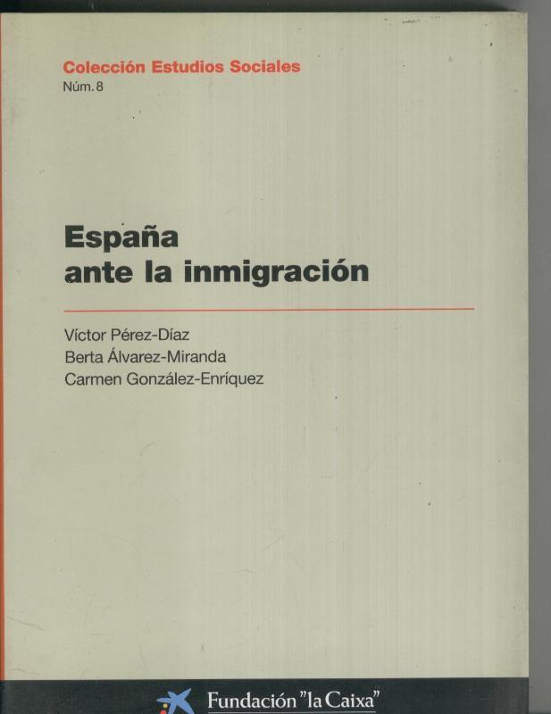 España ante la inmigracion