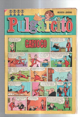 Pulgarcito numero 2210 (numerado 1 en trasera, algo cello lomo cubierta)