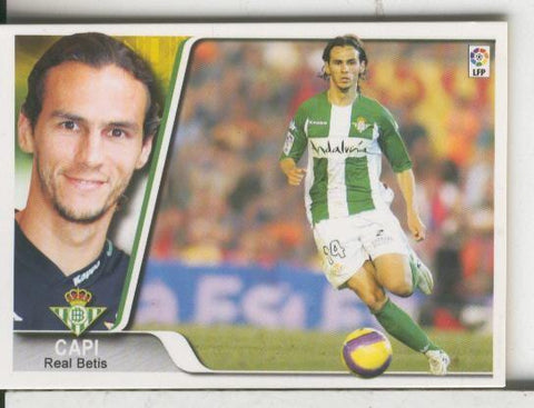 Cromos: Liga 2007-2008: Real Betis numero 282: Capi
