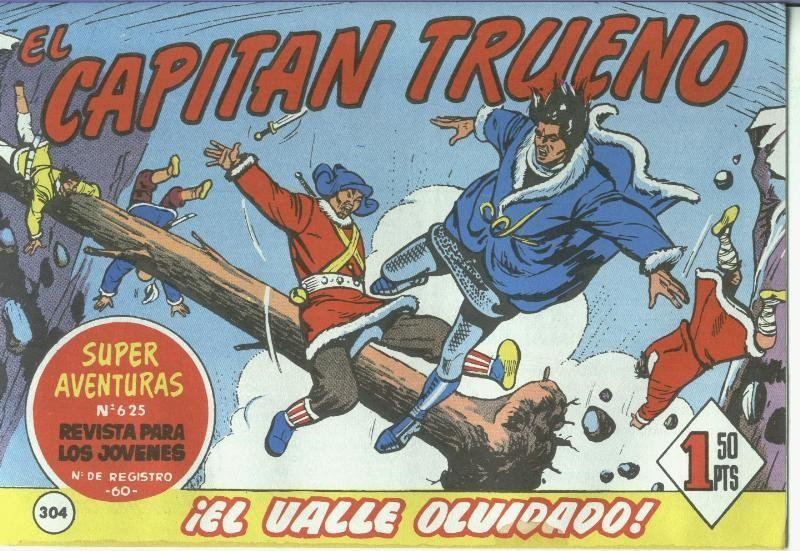 El Capitan trueno facsimil numero 304: El valle olvidado
