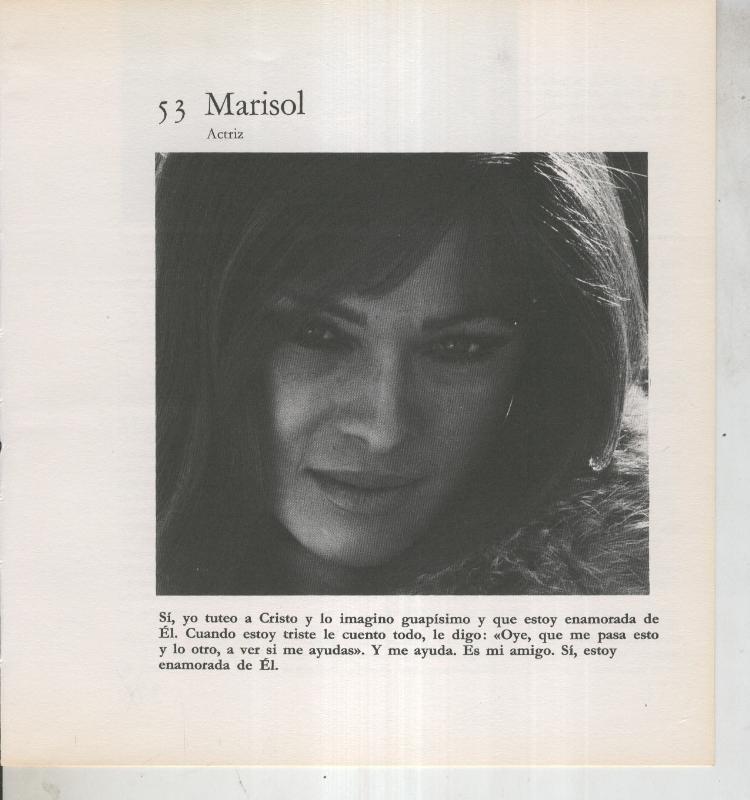 Ficha 053: Marisol: Actriz