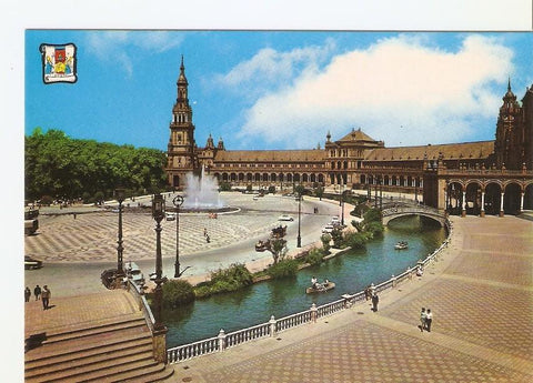 Postal 027970 : Sevilla, Plaza de España