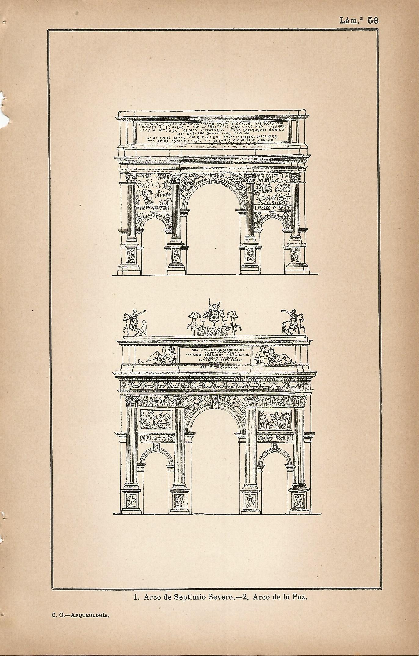Lamina 056: Arco de Septimio Severo - Arco de la Paz