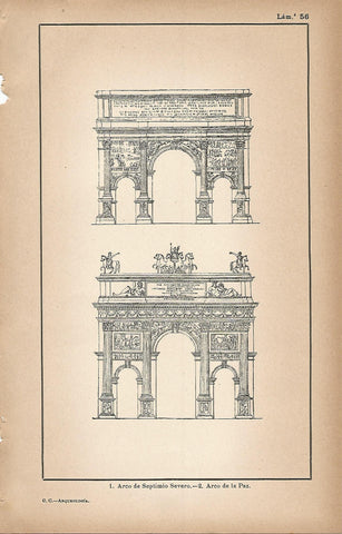 Lamina 056: Arco de Septimio Severo - Arco de la Paz