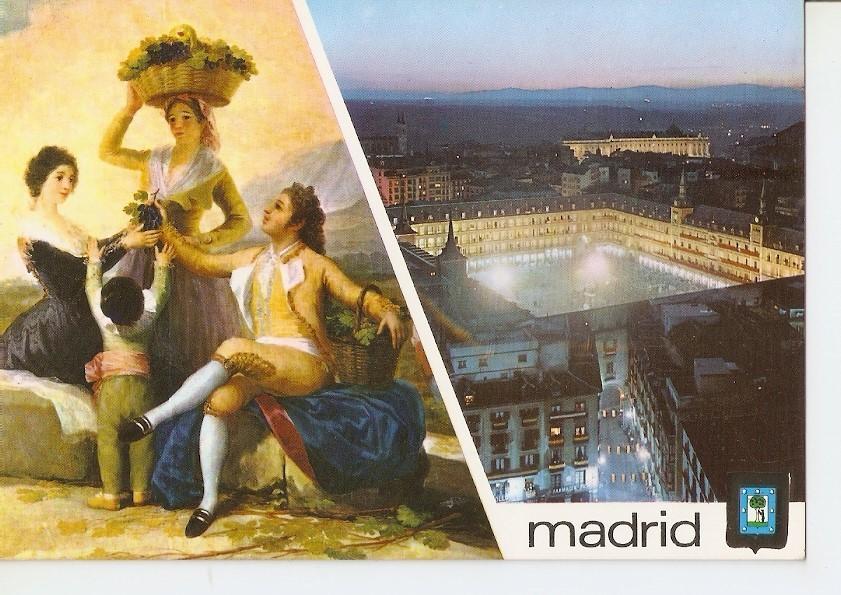 Postal 041621 : Madrid. Goya. La Vendima - Plaza Mayor