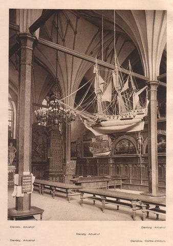 Lamina/Foto KURT HIELSCHE Deuschtland No. 143: DANTZIC. ARTUSHOF
