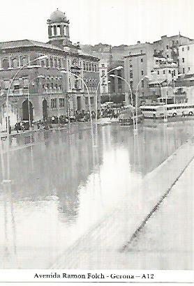 POSTAL 55107: Gerona. Avenida Ramon Folch. 1963