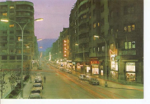 Postal 049264 : Oviedo. Calle de Uria (Nocturna)