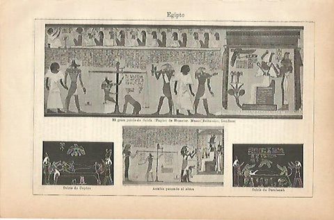 LAMINA ESPASA 6805: Ejemplos de pintura del antiguo Egipto