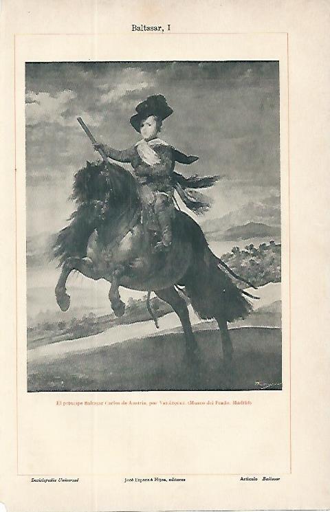 LAMINA ESPASA 9707: El principe Carlos de Austria por Velazquez