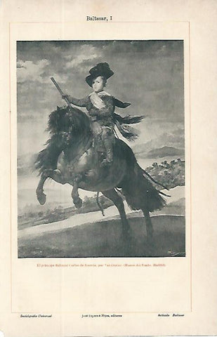 LAMINA ESPASA 9707: El principe Carlos de Austria por Velazquez