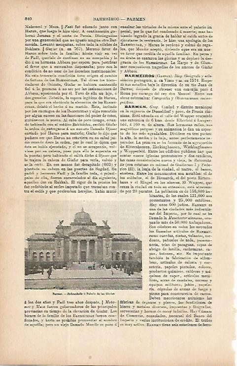 LAMINA ESPASA 9784: Palacio de las Glorias en Barmen Alemania