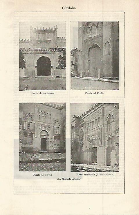 LAMINA ESPASA 14948: Exteriores de la Mezquita de Cordoba