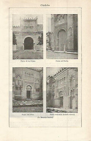 LAMINA ESPASA 14948: Exteriores de la Mezquita de Cordoba