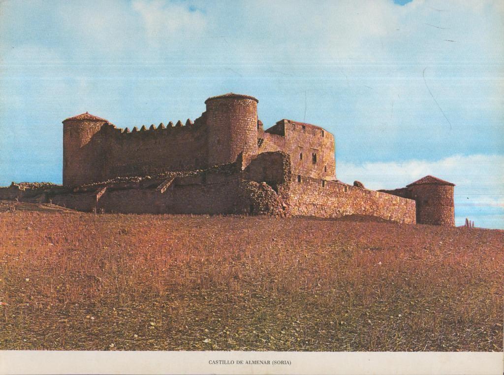 Lamina Castillos de España Edicion 1967 No.120: CASTILLO DE ALMENAR (SORIA)