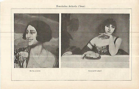 LAMINA ESPASA 16075: Mocita anddaluza y Lucy la del cabaret por C. Fernandez Ardavin