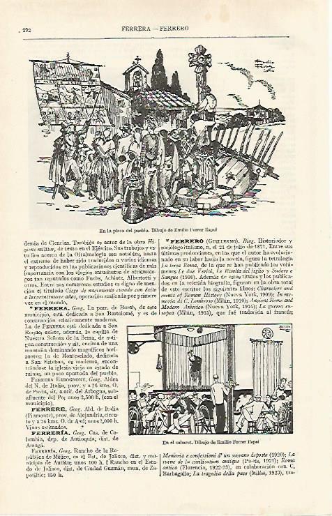 LAMINA ESPASA 16081: Dibujo de Emilio Ferrer Espel