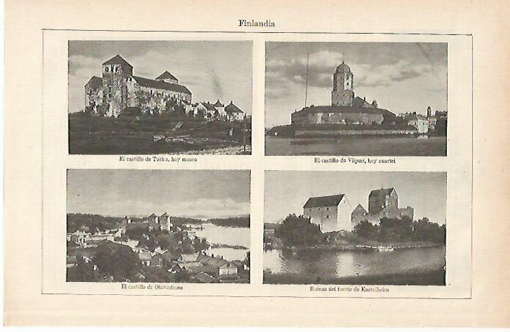 LAMINA ESPASA 16091: Vistas de Finlandia