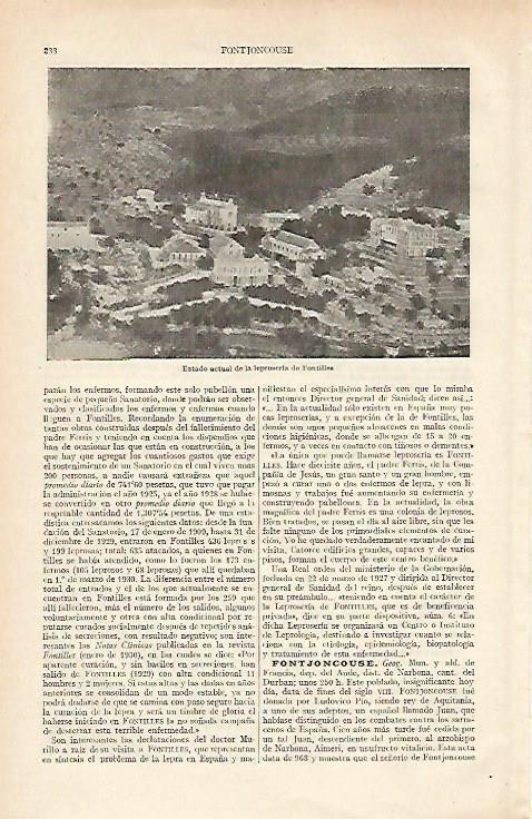 LAMINA ESPASA 16097: Leproseria de Fontilles Francia