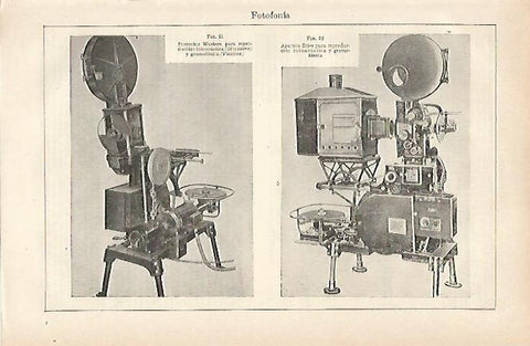 LAMINA ESPASA 16106: Proyector Western y aparato Zeiss