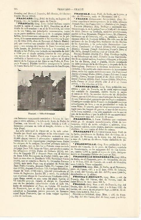 LAMINA ESPASA 16117: Villa Falconieri en Frascati