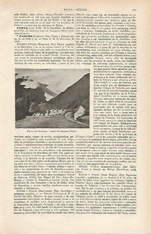 LAMINA ESPASA 16127: Puerto de Benasque por M. Fuster