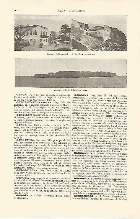 LAMINA ESPASA 16168: Vistas de la isla de Goree Senegal