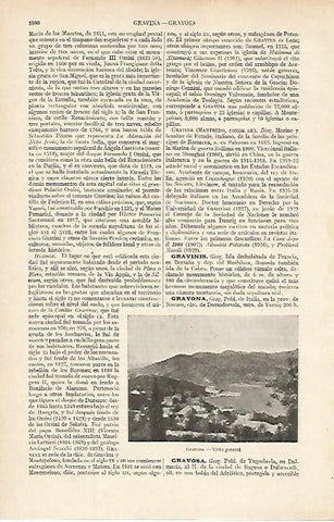 LAMINA ESPASA 16180: Vista general de Gravosa Yugoslavia