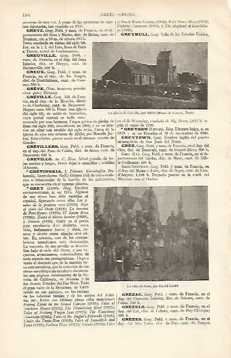 LAMINA ESPASA 16187: Iglesia de Greville por Millet