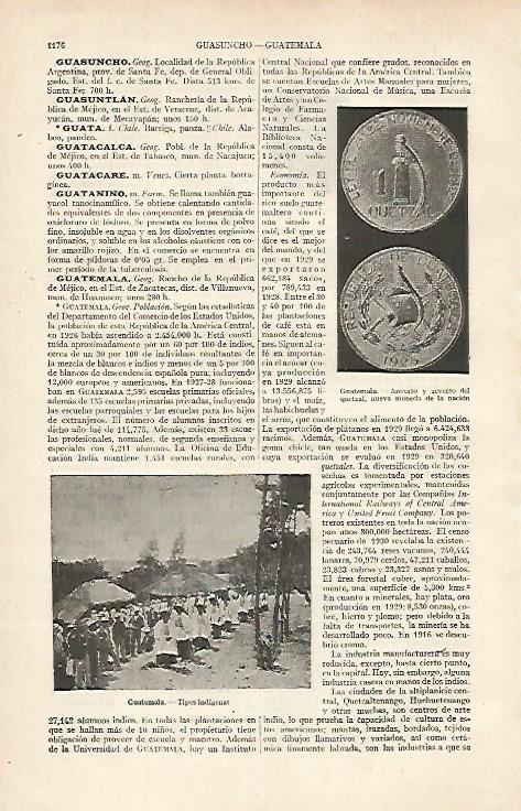 LAMINA ESPASA 16194: Vistas de Guatemala