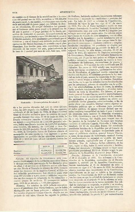 LAMINA ESPASA 16195: Escuela de señoritas en Guatemala