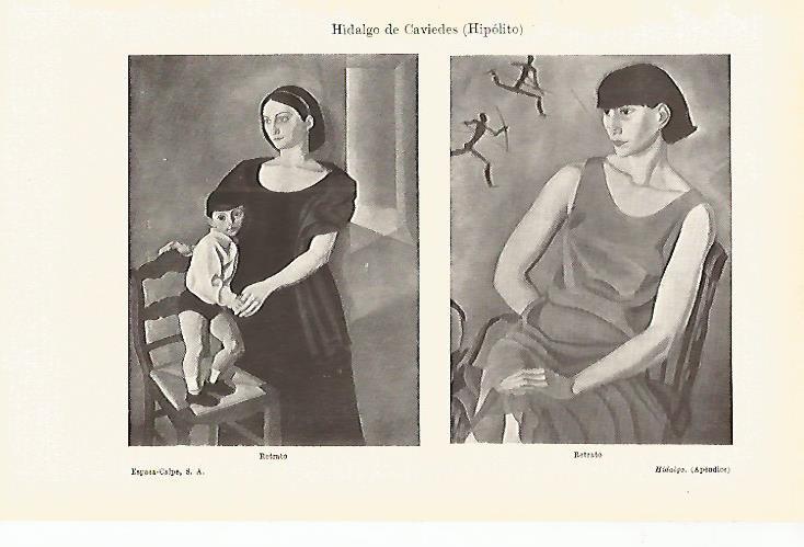 LAMINA ESPASA 16226: Retratos por Hipolito Hidalgo de Caviedes