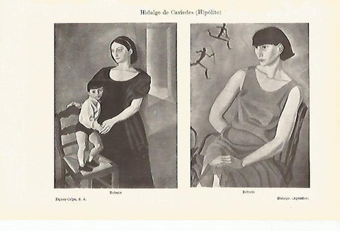 LAMINA ESPASA 16226: Retratos por Hipolito Hidalgo de Caviedes