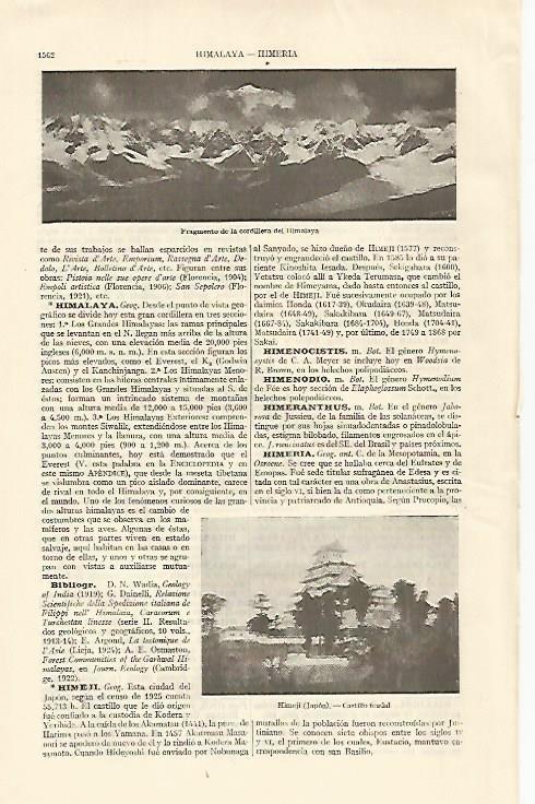 LAMINA ESPASA 16230: Cordillera del Himalaya