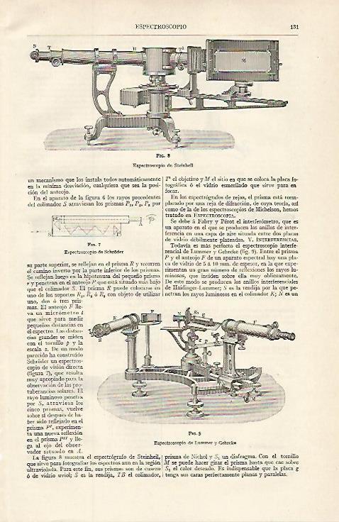 LAMINA ESPASA 16245: Espectroscopio de Steinhell