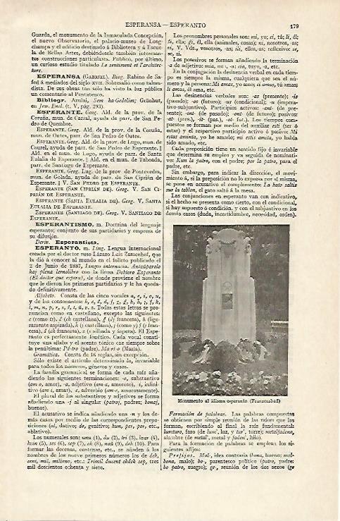 LAMINA ESPASA 16253:  Monumento al idioma esperanto en Franzensbad