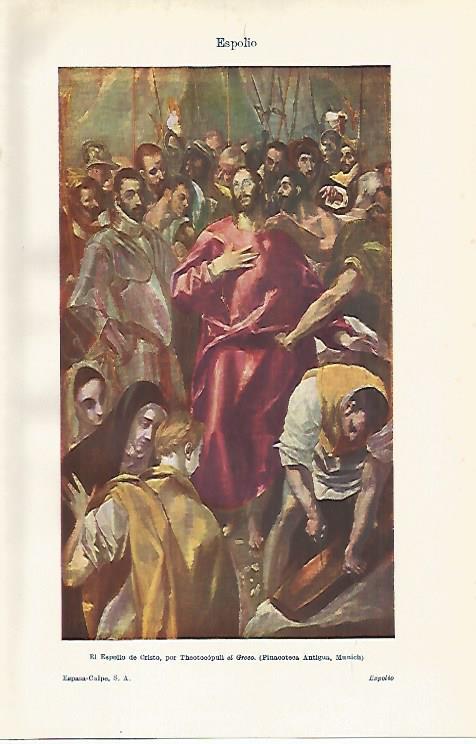 LAMINA ESPASA 16268: Es espolio de Cristo por El Greco