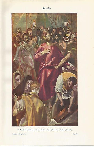 LAMINA ESPASA 16268: Es espolio de Cristo por El Greco