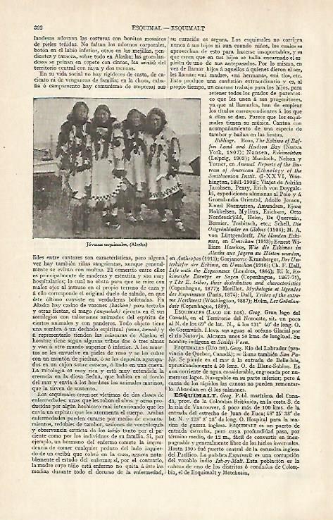 LAMINA ESPASA 16284: Esquimales de Alaska